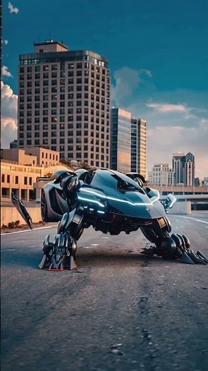 Ultra Realistic Future Car Transforms into Robot | 4K Cinematic AI Animation #cartransformation