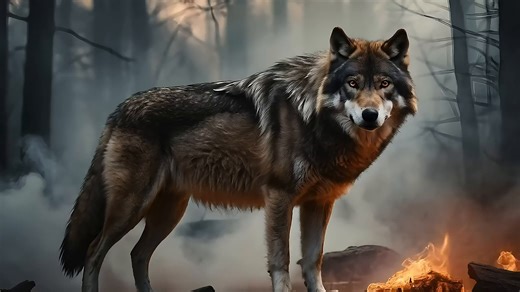 Wolf, Lone, Animal. Free Stock Video