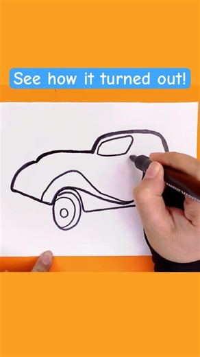 Draw a car like a Pro #shorts #car #drawing #tutorials #kidsart