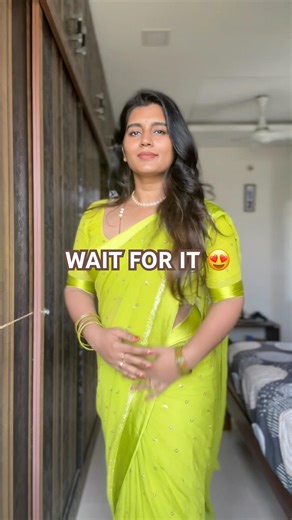 This Green Saree Transformation is So Good 😳💚