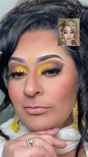 Recreate This Stunning Yellow Smokey Makeup Look
