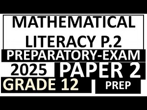MATHEMATICAL LITERACY PAPER 2 PREPARATORY EXAMS 2025 PRELIM EXAM PREP THUNDEREDUC GRADE 12 MATHS LIT