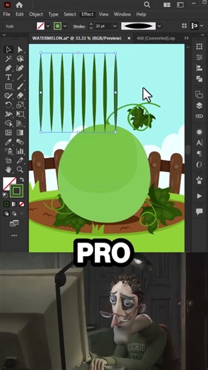 New artist vs 10-year artist vs AI: Watermelon