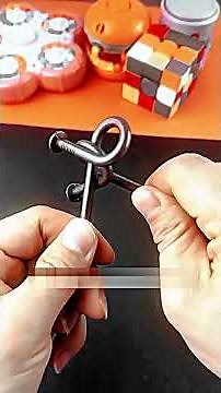 These Two Tangled Iron Nails Look Impossible to Separate… Until You See the Trick 🔩🧠🔥#Diy #IQ