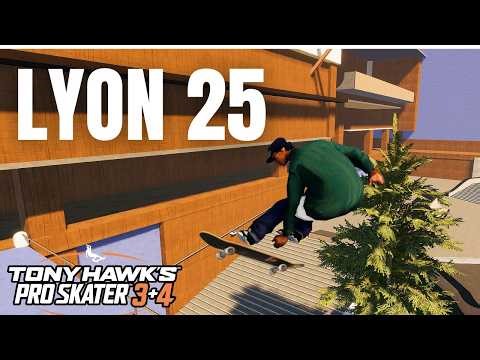 LYON 25 SKATEPARK in Tony Hawk's Pro Skater 3+4 - CREATE-A-PARK