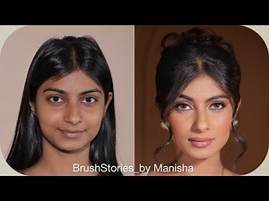 Full face base makeup tutorial on dusky skin🤎| Neat makeup tips by ‪@BrushStories_‬