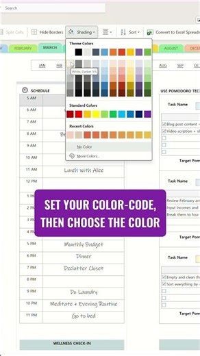 How to Color Code your Microsoft OneNote Planner