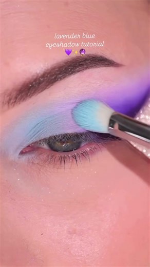 Lavender blue EyeMakeup tutorial 💜✨👀 #softglamlook #youtubefeed #viral #eyemakeup #shots #ytshots