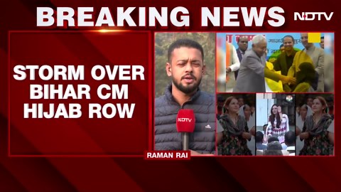 Nitish Kumar Pulls Down Doctor's Hijab, Opposition Questions Mental State |