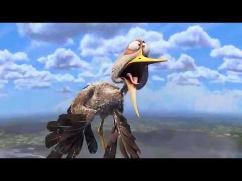 Stork Bird Carrying Baby - Flamingovideo