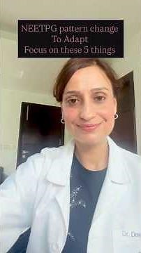 How to Adapt to changes in NEETPG by Dr Deepti Bahl #neetpg #fmge #inicet