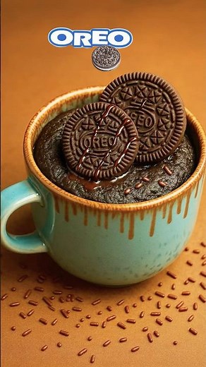 Only 2 Ingredients! Easy Oreo Mug Cake in 1 Minute | 2 Ingredient Oreo Mug Cake 💗🍰