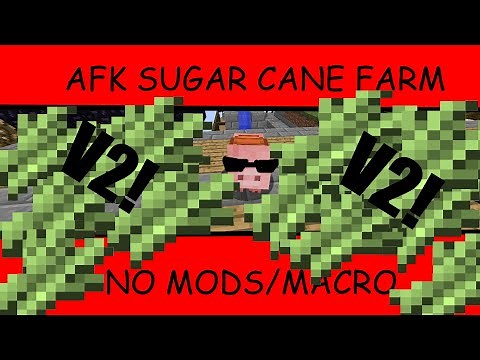 (2x faster) How to make an AFK Sugar Cane Farm V2