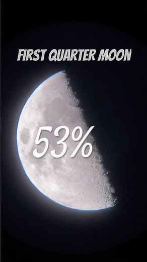 🌓 First Quarter Moon #tonight