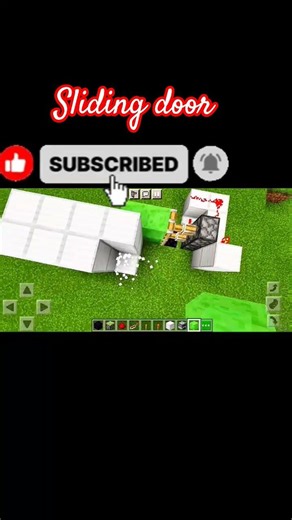 how to make a sliding door in minecraft #viral #video #trending #shorts #explore