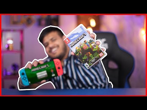 Minecraft - Unboxing and Gameplay Nintendo Switch OLED 😍