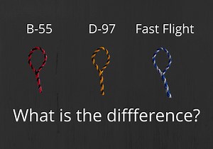 What's the difference in B-55, D-97 and 652 spectra (Fast Flight) bowstrings?