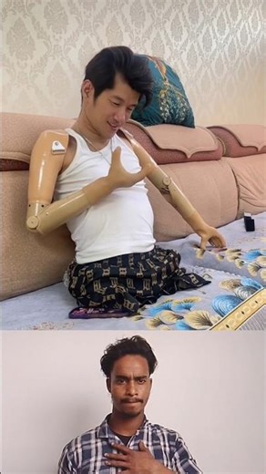 faded song | armless & Legless man#shorts#disabled#vital