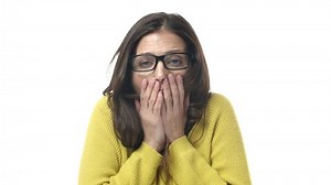 Slow-motion Surprised Astounded Shocked Adult Woman Stock Footage Video (100% Royalty-free) 1044733774 | Shutterstock