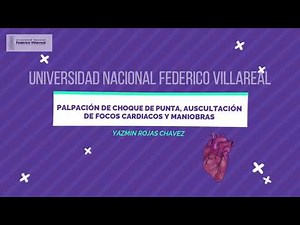 Palpación de choque de punta, auscultación de focos cardiacos y maniobras