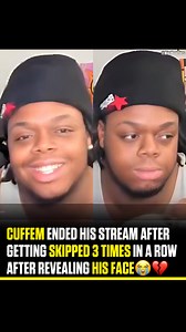 #Cuffem ended his stream after he got skipped 3 times in a row after revealing his face😭💔 | Hip Hop Ties