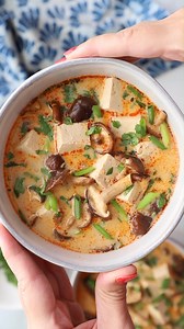 Nourishing Coconut Tofu Soup is a mix of ginger, garlic, lemongrass, mushrooms and tofu, all simmered together in a savory broth. An easy, healthy meal that’s full of flavor and ready in less than 30 minutes! Ingredients ▢1 tablespoon coconut oil ▢1 inch fresh ginger peeled and grated ▢3 cloves garlic minced ▢1 tablespoon red curry paste ▢6 cups vegetable broth or other broth as desired ▢1 tablespoon maple syrup ▢1 stalk of lemongrass remove the brown outer leaves and cut into 3 long chunks as s