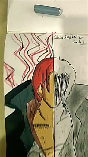 Shanks Colour X sketch drawing #onepiece #subscribe #anime