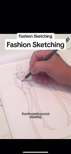 Sketching Fashion Designing using a CROQUIS: what is it and how to use it. ##fashion##fashiondesigner##fashionpremieracademy##fashiondesigning##learnfashiononline##croquis##fashionsketching##sketching