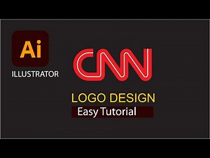 Beginner Illustrator CNN LOGO Tutorial from scratch