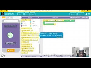 Coding a colour changing app in code.org,app lab|Easy coding for beginners