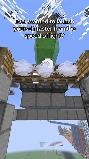 Minecraft Speed of Light Elytra Launcher by EthosLab #minecraft #fyp #trending #viral #gaming