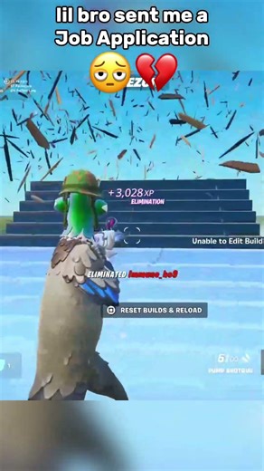 Bro sent me a job application 😭 #fortnite #gaming #fyp #fypシ #damn #lol #job