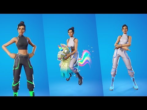 Amplitude Skin Showcase with Emotes and Dances - Fortnite