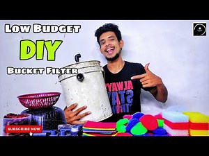 How to make low Budget DIY Bucket Filter | අඩු වියදමින් Filter එකක් හදා ගමු | The Fishyflex