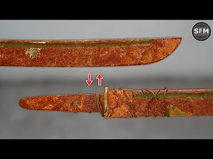 Restoration of Rusty Abandoned Japanese Katana Sword I restored a katana that was rusty, bent, and buried in the ground for who knows how long. #katana #restoration | Sart Restoration