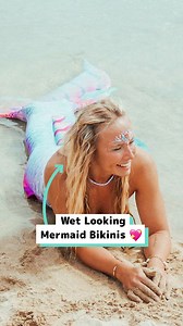 I create these stunning, wet looking, mermaid bikinis 💖🧜‍♀️ | Craft Factory