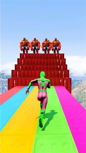 GTA 5 Epic Water Ragdolls | Spider-Man Jumps / Fails ep.15727 #shorts