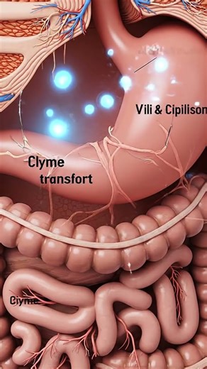 Realistic 3D Cinematic Journey Through the Human Digestion Process