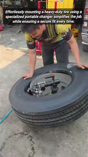 Fast And Efficient Tire Mounting Using Portable Mechanical Tools