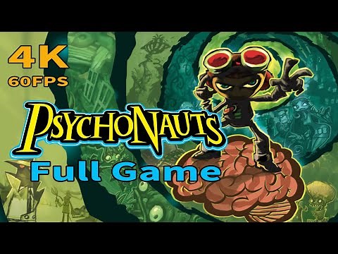 PSYCHONAUTS (Widescreen Fix / 4K Textures / Upscaled Cinematics) - Full Game Walkthrough [4K 60FPS]