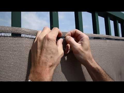 Installing your privacy cloth