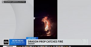 45-foot-tall animatronic dragon catches fire during Disneyland's 'Fantasmic' show