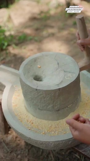 8K views · 92 reactions | How Traditional Stone Grinders Are Made ️ #worldcountrysidelifevlog #StoneAgeTech #TraditionalCrafts #GrindingStones DISCLAIMER NO COPYRIGHT INFRINGEMENT INTENDED | World Countryside Life Vlog | Facebook
