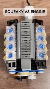 9.4K views · 163 reactions | Squeaky V8 Engine Sound!? #engine #lego #enginediy #enginediyshop #diy #legotechnic #technic #legomoc #legotechnicmoc #satisfying #satisfy #carengine #mechanical #mechanism #mechanicalengineering #carmechanic | Bricks Master Builders | Facebook