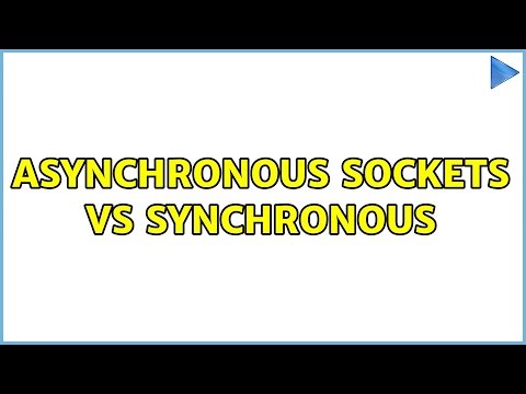 Asynchronous sockets vs synchronous