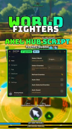 Showcase World Fighters script #roblox #script #scriptroblox #robloxscripts #Axelhub
