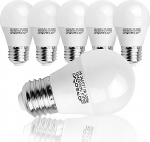 Aigostar LED lamp - A5 - G45 - 5W - E27 fitting - 3000K - 400lm - Vervangt 35W - Set... | bol