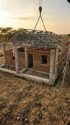 How a Farmhouse Is Built – Visual Journey | #shorts #cartoon