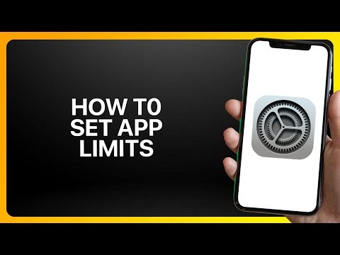 How To Set App Limits In iPhone Settings 2025! Tutorial
