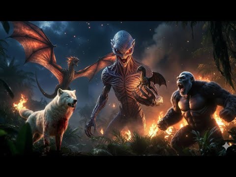 THEY STOLE THE WRONG BABY ! | dragon | wolf vs alien | king kong help to save jungle